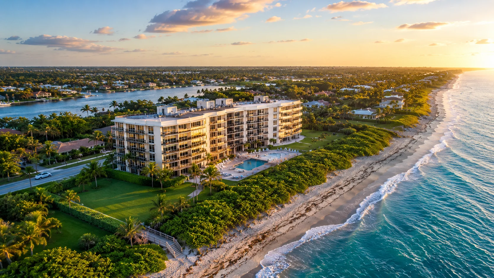 South Florida beach morning lifestyle